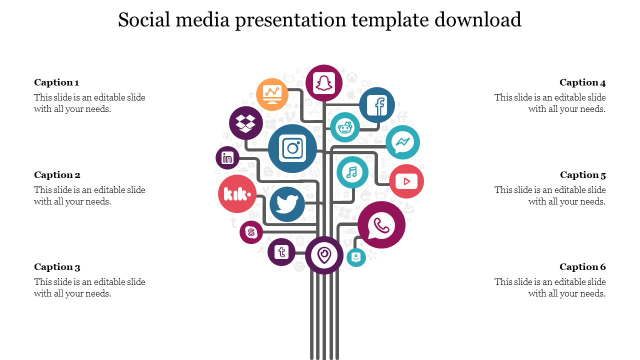 Multicolor Social Media Presentation Template Download
